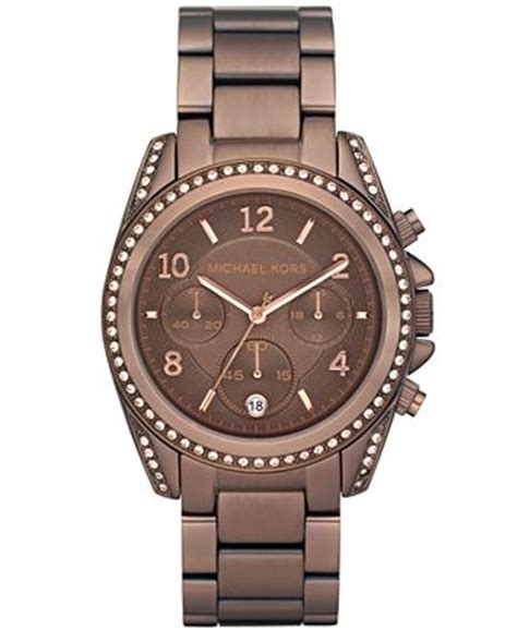 uhr michael kors bronce braun